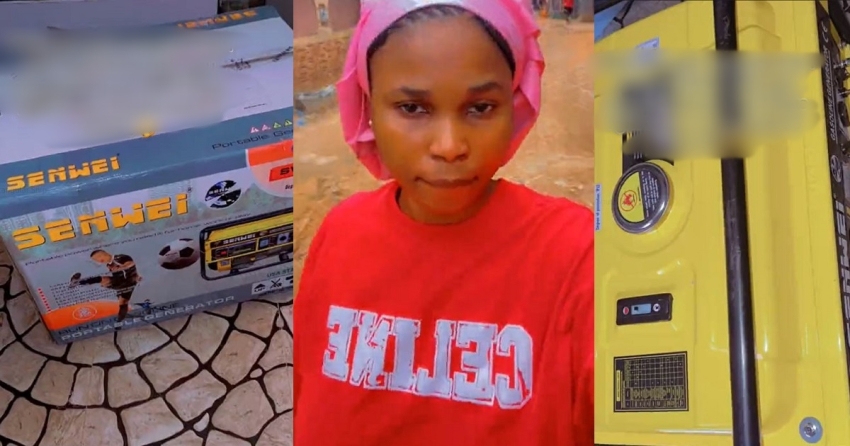  Netizens React As Boyfriend Surprises His Girlfriend With Generator Amidst 3-Week Power Outage In Her Hostel (VIDEO)