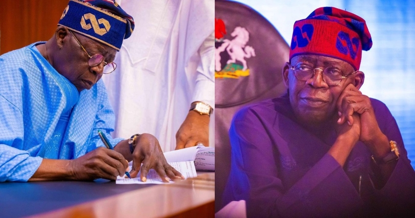 President Bola Ahmed Tinubu signs bill regressing the old National anthem ‘Nigeria we hail thee’ into law (VIDEO)