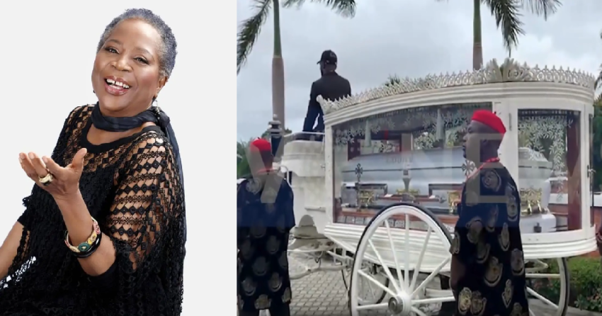  Nigerian Music Icon Onyeka Onwenu Finally Laid To Rest In Ikoyi, Lagos State (VIDEO)