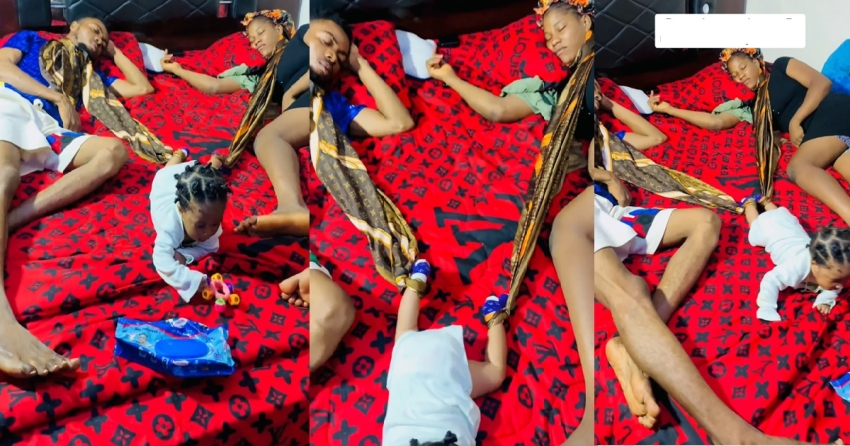  Netizens react as couple practice new parenting tip on their hyperactive child (VIDEO)