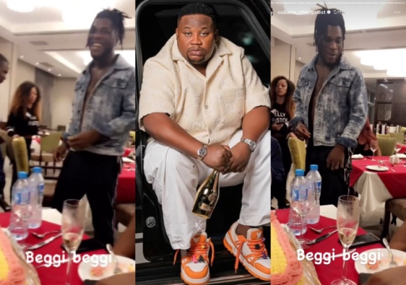 Cubana Chief Priest Shades Burna Boy, Recalls Paying Him N1M to Perform At His Birthday