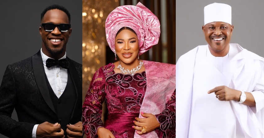Khalid Balogun celebrates as parents, Faithia Williams and Saidi Balogun turn a new age (IMAGES)