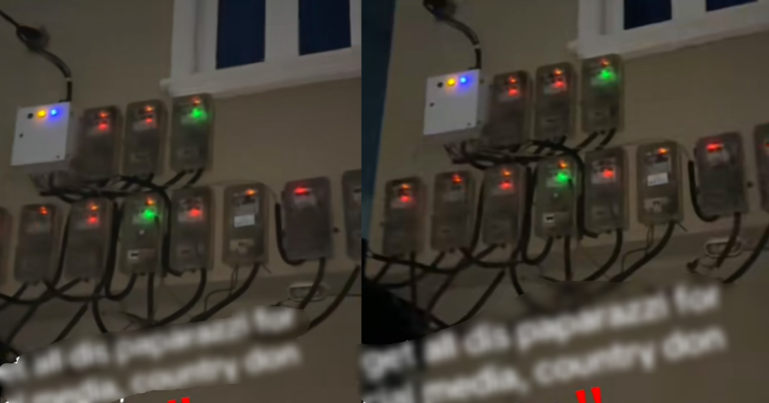 “10k every 4 days” – Man lamɘnts over the current economy after discovering numerous unpaid electricity meters in a residential building (WATCH)
