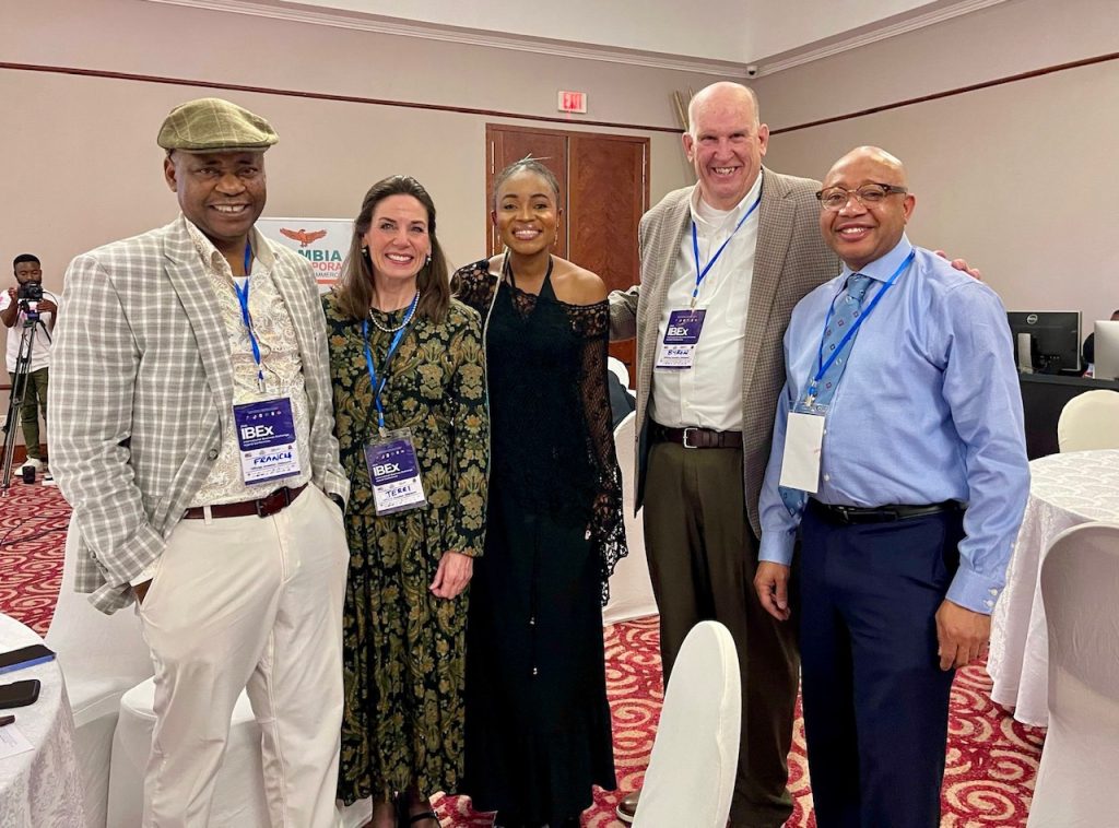 L-R:  Francis Fagjot John - CEO Fagjot Group of Companies, Jerri Whetstone Investor, NYcee of KuliKuli Entertainment, Byron Whetstone Investor, William John CEO Hope Care Services United Kingdom,