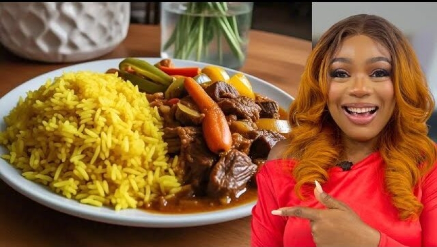 This Easy Beef Stew & Turmeric Rice by Ify’s Kitchen Is the Midweek Dinner Fix You Need
