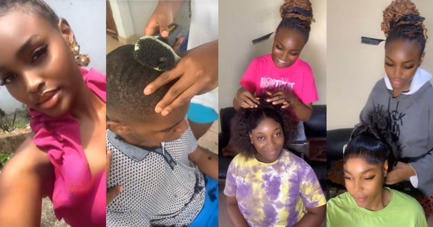 “You’re the hairstylist in the family” – Talented Hairstylist Transforms Her Family for an Event (VIDEO)