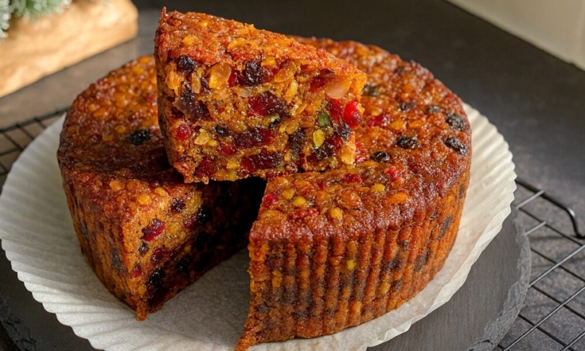 This Christmas Cake is Bursting with Fruit, Spice and Everything Nice
