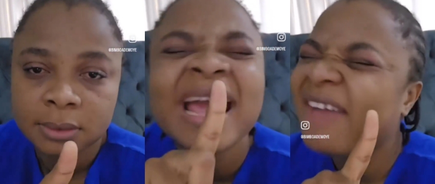 Actress Bimbo Ademoye Cries Out, Accuses Emmanuel Davis of Pirating Film and Song