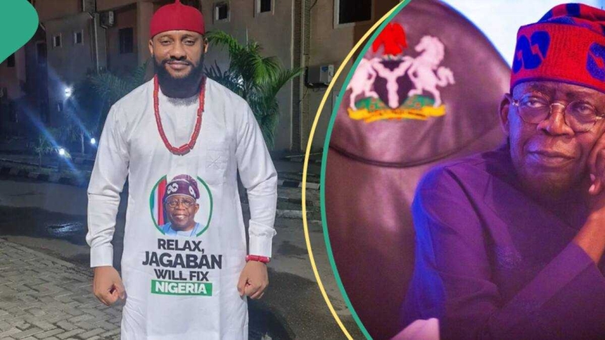 “Support don finish?” Reactions as Yul Edochie confronts Tinubu openly