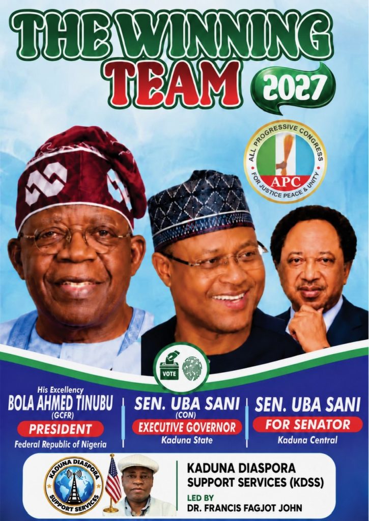 Kaduna Diaspora Support Services Statement on the APC 2027 Flag-Off in Kaduna